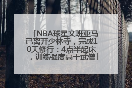 NBA球星文班亚马已离开少林寺，完成10天修行：4点半起床，训练强度高于武僧