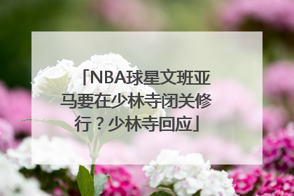 NBA球星文班亚马要在少林寺闭关修行？少林寺回应